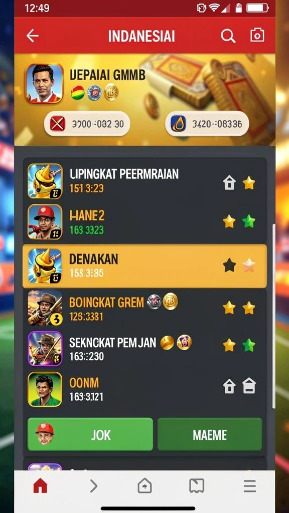 bukit777 - Tangkapan layar saat pemain menyelesaikan level.